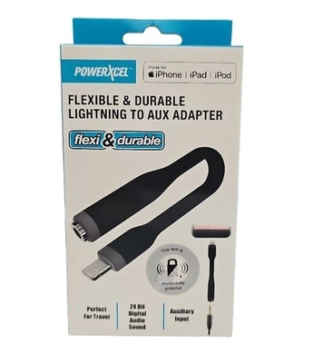 Powerxcel Lightng to Headphone Jack AUX Adapter For  iPhone X 11 12 13 - Image 1 of 2