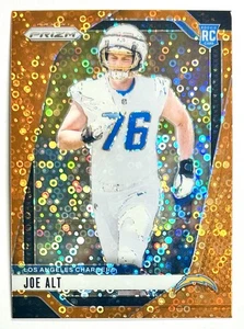 2024 Prizm Joe Alt Orange Disco Prizm Refractor Rookie SP RC #353 Chargers NFL - Picture 1 of 12