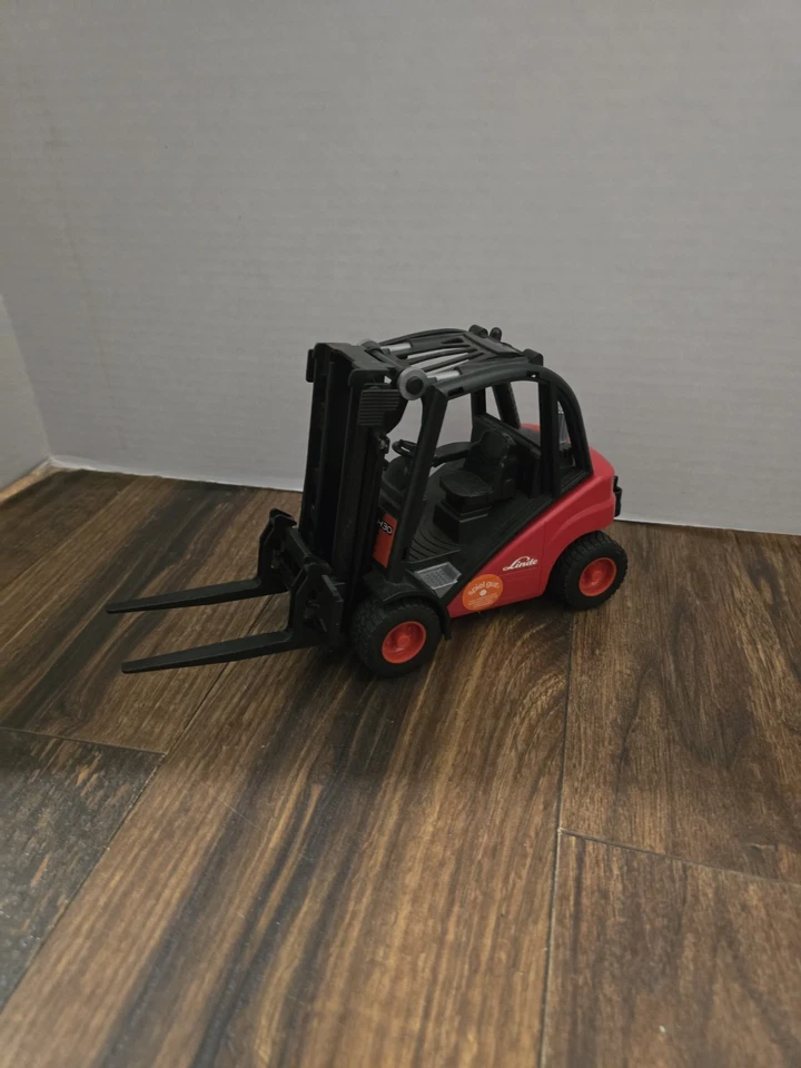 Carretilla elevadora Linde juguete de construcción Bruder 1287/01 2004 1:16 H30 Alemania PIEZAS Foto 1 de 4