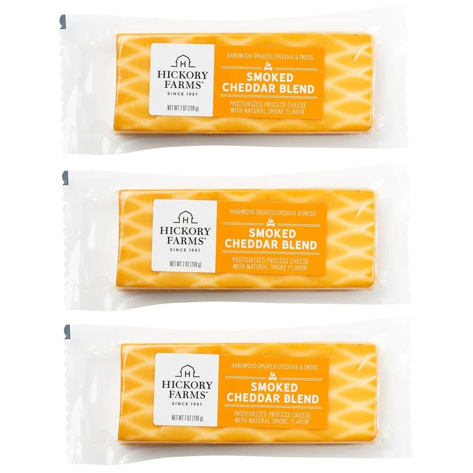 Mezcla de queso cheddar ahumado Hickory Farms, paquete de 3, 7 onzas cada uno Foto 1 de 2