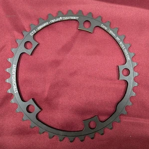 Stronglight CT2 39t 130 BCD 9/10 Speed Ceramic Teflon Satin Black NOS - Picture 1 of 5