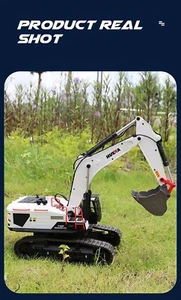 New 1594 HUINA 1/14 RC Metal Excavator Alloy Model Toy 22CH kids gift RTR sound - Picture 1 of 12