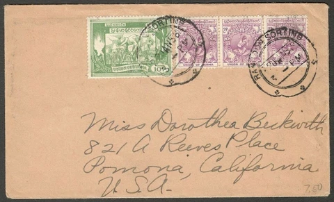 Burma 1958 Missionary cover to USA Cover