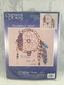 Candamar Designs Punto de Cruz Contado Todas las Cosas Comienzan Usable Atrapasueños - Imagen 1 de 3