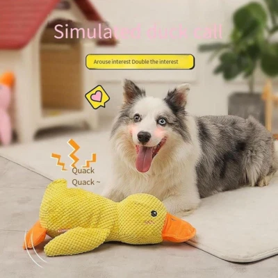 Plüschtier Ente Hundespielzeug Hund Plüschtiere Hunde Kauspielzeug Spielzeug - Bild 1 von 4