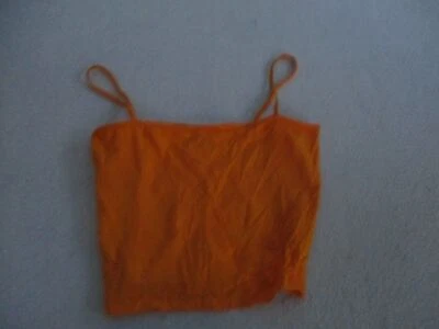 Womens H&M Divided orange tank top sz M - Image 1 of 4