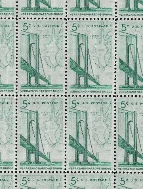United States 5¢ Verrazano-Narrows Bridge Postage Stamp #1258 Pack of 100 - Image 1 of 1