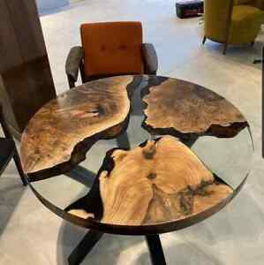 91.4cm x Redondo Resina Epoxy Centro Table Top Handmade Traje Decoración Hogar