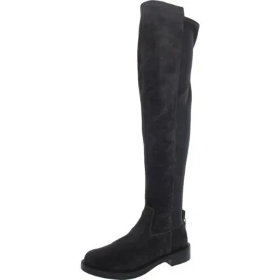 Botas Sam Edelman Narisa Gris Oscuro Gamuza Tacón Grueso Sobre la Rodilla Talla 6 M Nuevas en Caja Foto 1 de 4