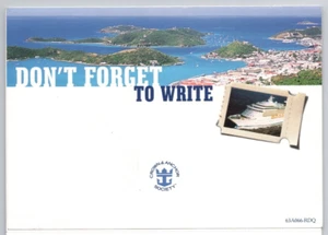 Carpeta postal Royal Caribbean International no olvides escribir crucero - Imagen 1 de 7