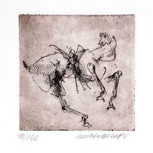 Original Print Etching Haupt Collectibles Interior Design 18X25Cm - Picture 1 of 2