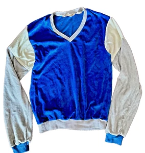 1980’s Vintage Wedgefield Velour Shirt Long Sleeve Boy’s Large - Picture 1 of 7