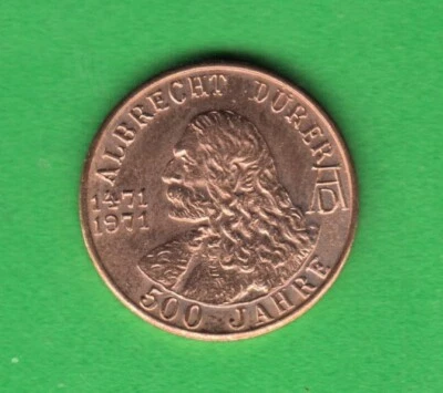 Medaille berühmte Personen Kupfer Albrecht Dürer Nürnberg - Bild 1 von 2