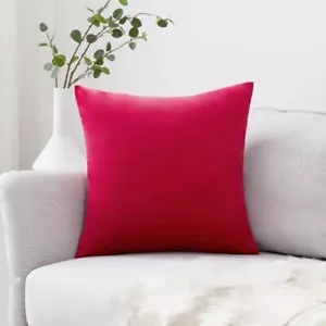 45*45cm Maroon Color home Pillow Case Solid Color Throw Pillow Case Decorative - Picture 1 of 1