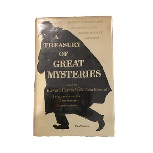 A Treasury of Great Mysteries Volume 1 1957 - Hardcover Dust Jacket - PREOWNED - Imagen 1 de 9