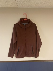 the north face brown moletom com capuz