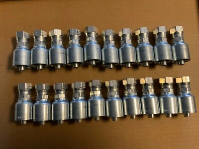 (20ea) Parker 1JC43-6-6 фитинг шланг 3/8 дюйма x 3/8 дюйма гнездовое уплотнение лок - Изображение 1 из 2