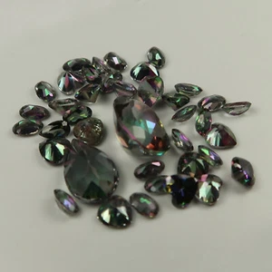  Mystic Topaz facets | Buy faceted Mystic Topaz for jewellery making | UK Shop  - Picture 1 of 2