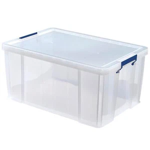 BANKERS BOX 70L Plastic Storage Box with Lid Strong Stackable Storage Box - Picture 1 of 12