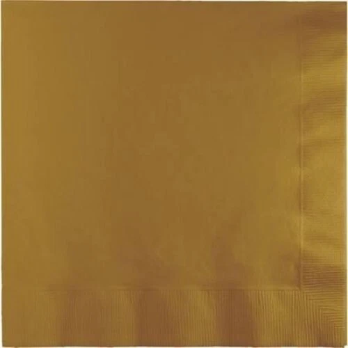 Servilletas doradas servilletas de almuerzo de oro macizo 50 quilates 2 capas toque de color Foto 1 de 1