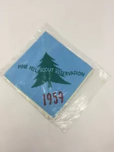 Vintage Brand New 1959 Boy Scouts Pine Hill Scout Reservation Neckerchief BSA - Picture 1 of 9