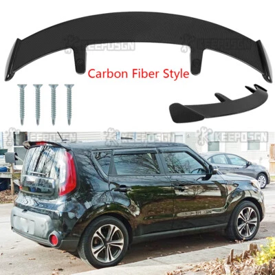 Alerón de techo trasero estilo fibra de carbono 52" labio de ala para Kia Soul 2010-2013 Foto 1 de 4