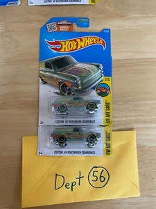 Lot of 2 Hot Wheels ~ 2016 Art Cars ~ Custom '69 Volkswagen Squareback - Picture 1 of 4
