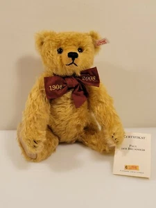 Steiff 1908-2008 "PAUL THE GROWLER" 037214 Limited Edition /3000 Mohair Germany - Picture 1 of 11
