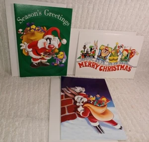 Looney Tune cartoline di Natale Babbo Natale insetti Taz Tweety Sylvester Yosemite vintage - Foto 1 di 8