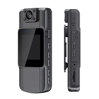 1080P HD Night Vision Mini Camera with Screen Wearable Video Recorder Sports DV - Image 1 of 4