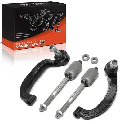 4pcs Front Inner & Outer Tie Rod End for Mercedes-Benz E300 2008-2009 E320 04-05 - Image 1 of 4