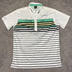 Troy Merritt Golf Shirt Men's Medium Sligo Tour Polo PGA Mlife HYATT Signed - Picture 1 of 11
