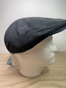 Men's XL Weatherproof Black Faux Suede Fleece Lined Newsboy Cap Hat