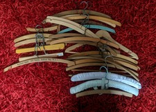 Vintage Wooden & Covered Coat Hangers