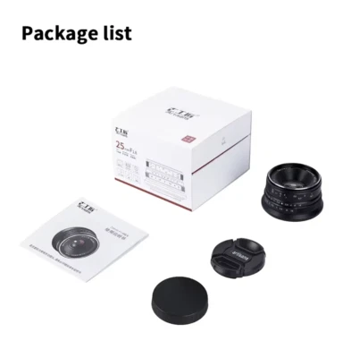 7artisans 25mm F1.8 Large Aperture Wide Angle Manual Lens for M43 Mount Camera - Image 1 of 4