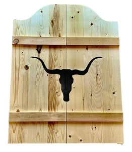 Schwingtüren Longhorn Saloon Cafe Türen Western rustikal Scheune Kneipe Sonderanfertigung - Bild 1 von 6