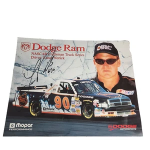 Lance Norick NASCAR Racing #90 Mopar NHL Truck Autographed Signed 8 X 10 - Picture 1 of 2