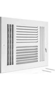 Home Intuition Ceiling Register - Air Vent Covers for Home Ceiling or Wall - 6X6 - Picture 1 of 8