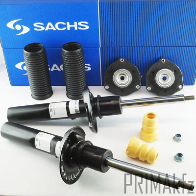 2x Sachs Amortisseur + Butée D'Arrêt Pallier Avant pour Audi A3 VW Touran ø55mm - Photo 1/2