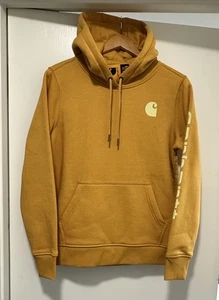Neu mit Etikett Carhartt TS0288-W Damengröße S Small gelber Pullover Hoodie Sweatshirt - Bild 1 von 9