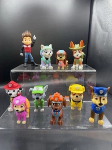 Paw Patrol Full Set Of Pup Toy Figures Plus Ryder, Liberty, Tracker & Everest - Picture 1 of 6