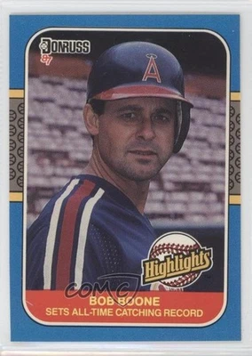 1987 Donruss Highlights Bob Boone #41 - Image 1 of 2