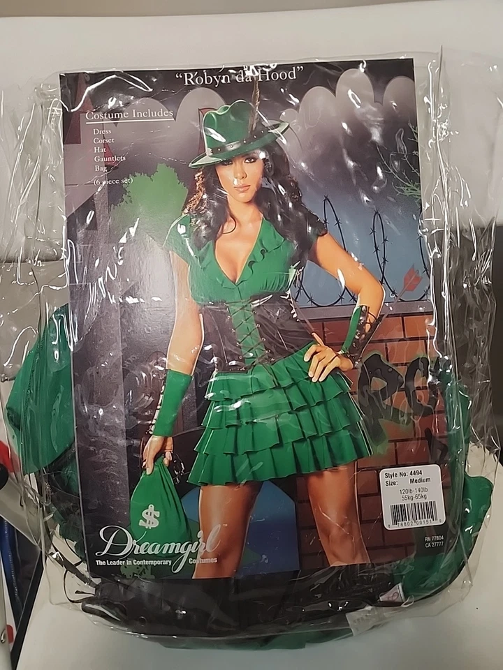 Robyn Da Hood Sexy Bandit Robin Hood Female Adult Halloween Costume Medium - Image 1 of 3