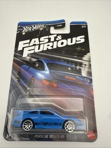 Hot Wheels Fast & Furious Racing Series 2024 Porsche 911 GT3 RS blu 5/5 - Foto 1 di 4