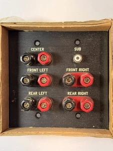 Panel Crafters Single Gang Faceplate PC-G2405-E-S-B SURROUND AUDIO S-VIDEO - Picture 1 of 3