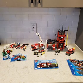 LEGO CITY: Lot Of Fire Sets - 7240, 4900, 7239, 60000, Mostly Complete