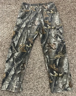 Wrangler Outdoor Gear Camo Jeans Denim Realtree Hardwoods Hunting Mens 36x32 - Image 1 of 4