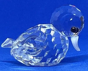 1986 to 2001 SWAROVSKI CRYSTAL FIGURINE SWIMMING DUCKLING MINIATURE - Picture 1 of 7