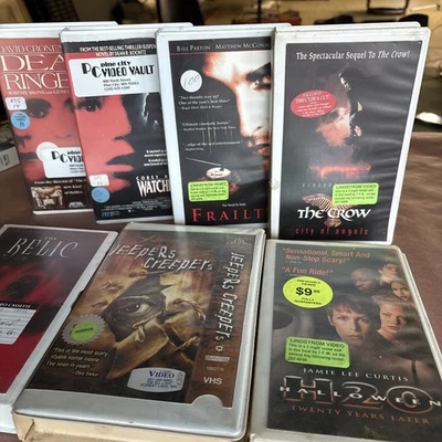 Dead Ringer / Frailty / The Crow / H20 / Jeepers  VHS Collection Horror Untested - Image 1 of 4