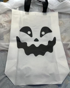 Ghost Reusable Tote Bag Vinyl White T12 New Make Offer - Picture 1 of 4